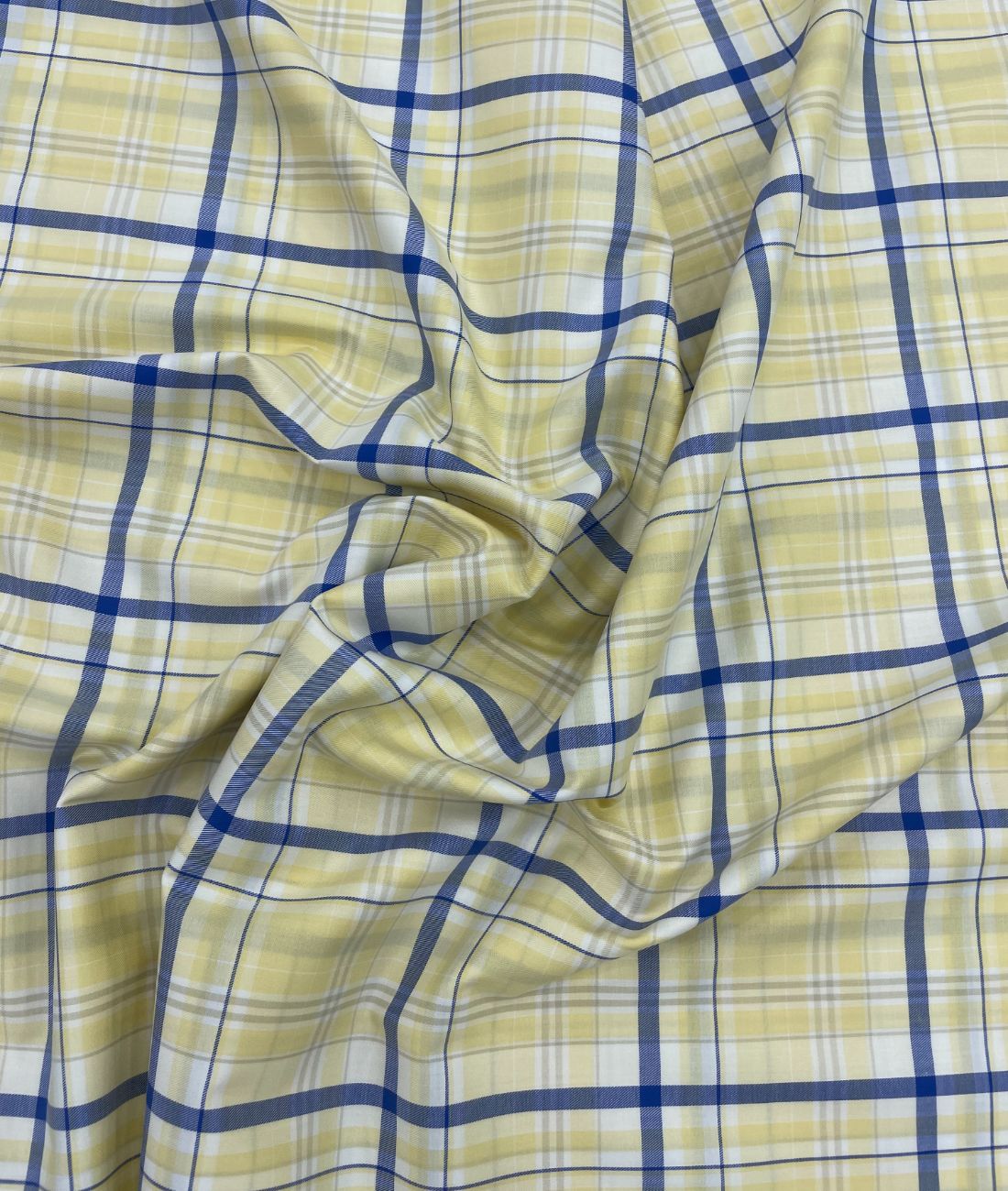 J.Hampstead Luxury 2 Ply Burberry Checks Giza Cotton Fabric for Men's Shirt