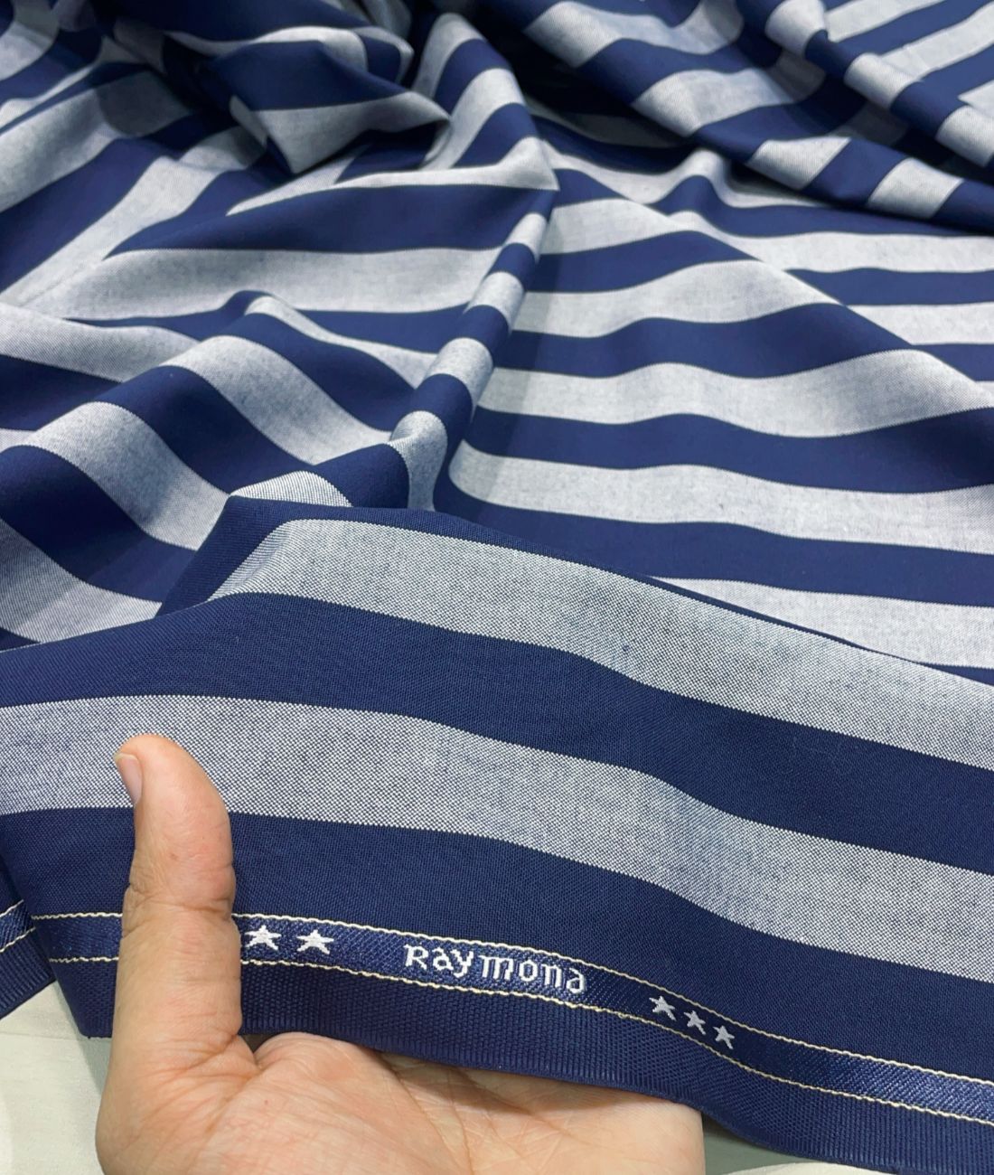 Raymond Designer Stripes Suiting Fabric for Blazer