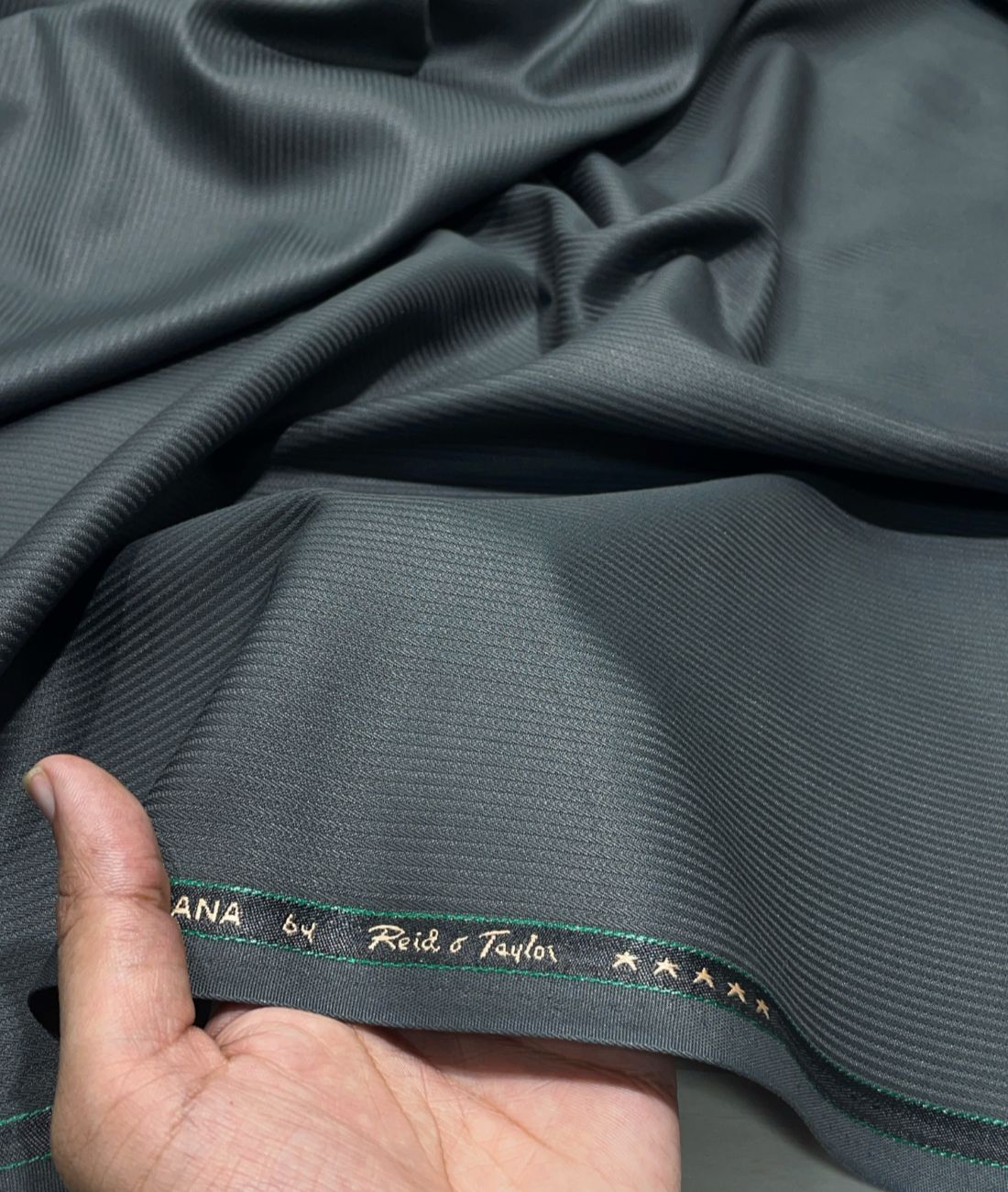 Reid & Taylor Self Stripe Luxury Suiting Fabric