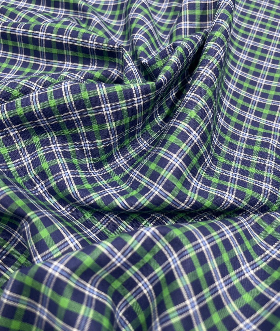 Arvind Tresca Small Checks Formal Premium 100% Cotton Fabric for Mens's Shirt