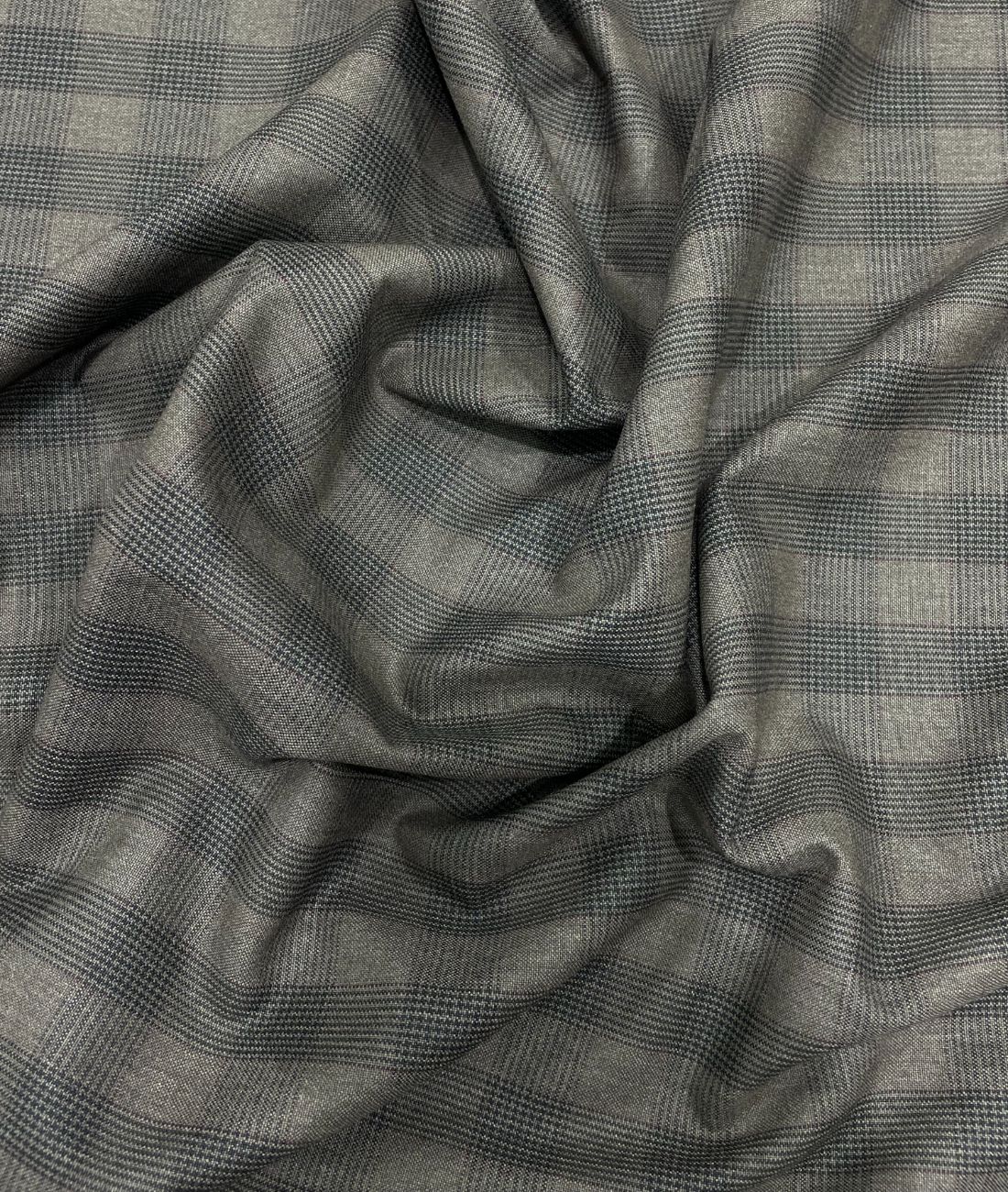 Estelle Morris 110's Counts Ultra Luxury Checks Suiting Fabric for Suits & Blazers