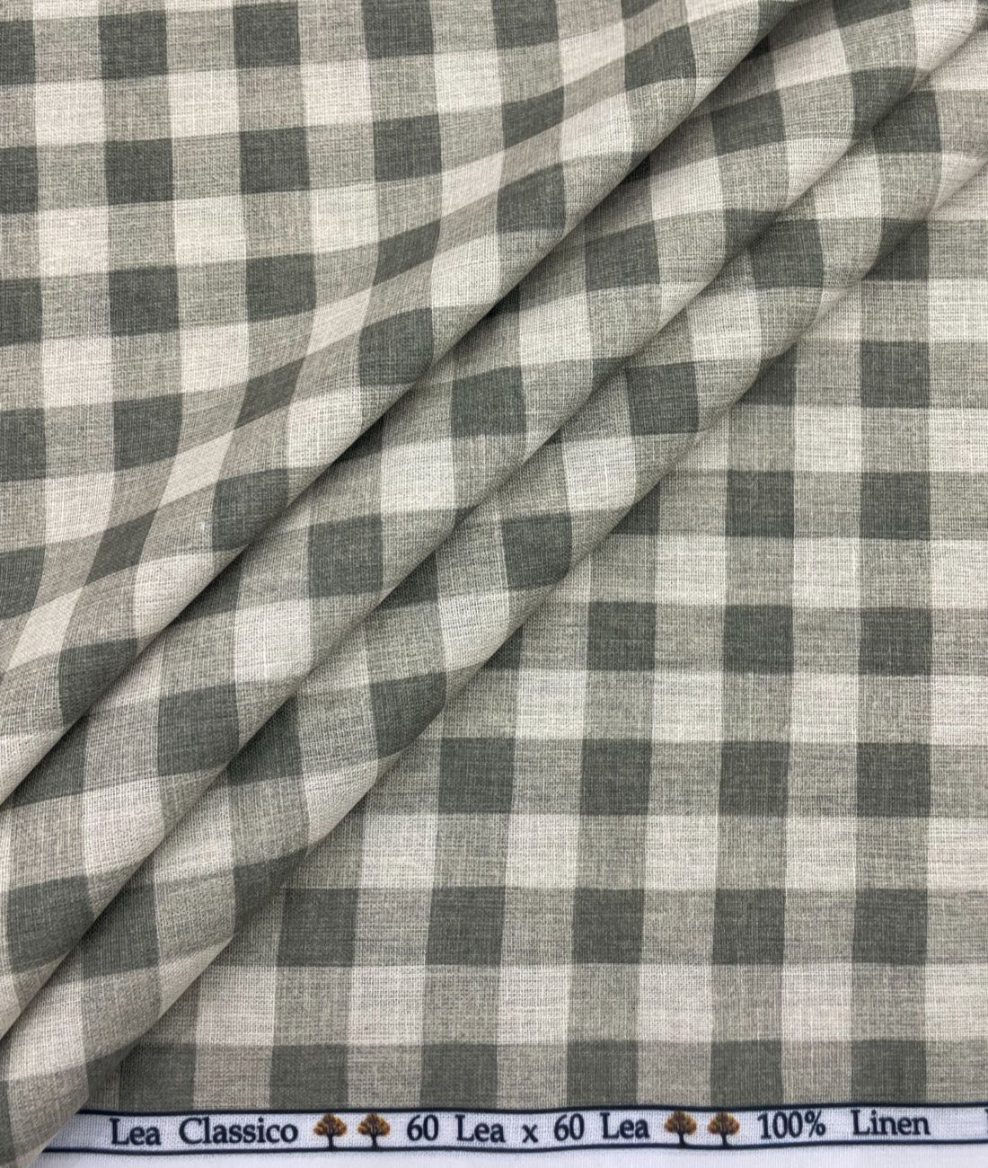 Blocks Patterned Linen Fabric for Shirt & Kurta