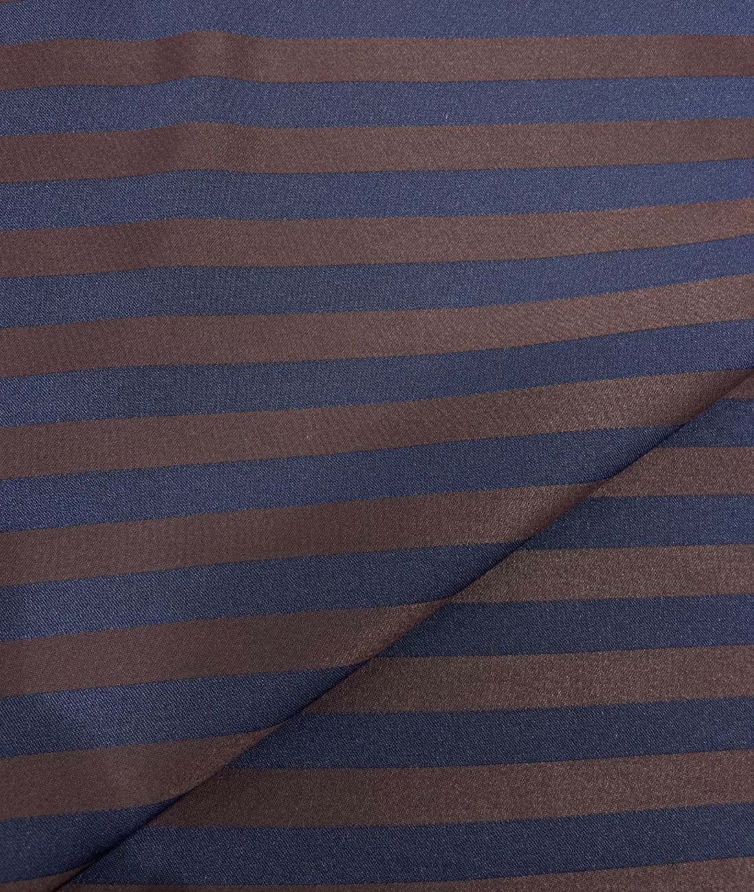 Augustus Luxury Stripe Blue & Wine Stretchable Fabric for Suit & Blazer