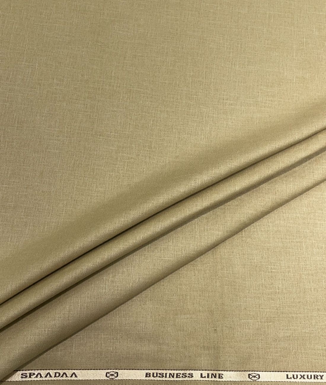 Spaadaa Beige Linen Cotton Politician Pant Fabric