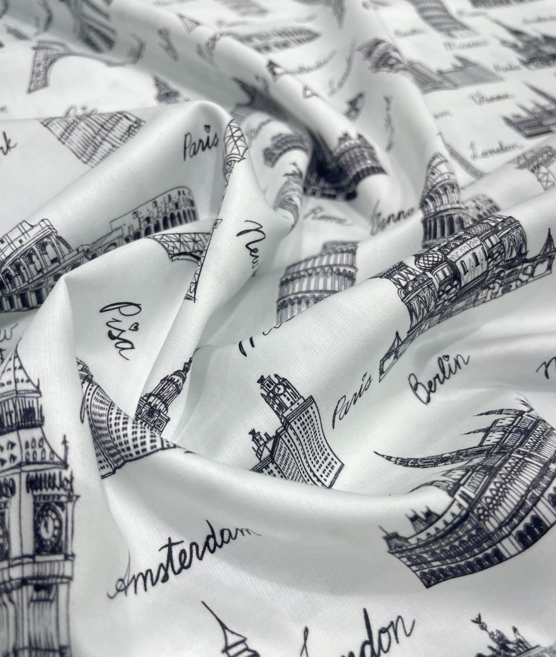 J.Hampstead City Prints Premium Giza Cotton Fabric for Men's Shirt