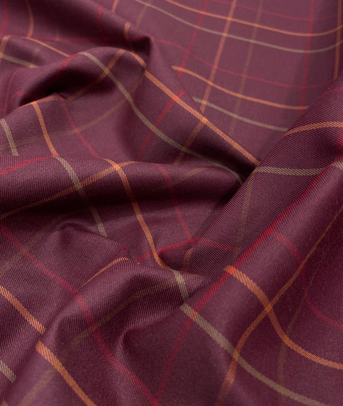 Arvind Thin Checks Luxury Cotton Fabric for Men's Shirt