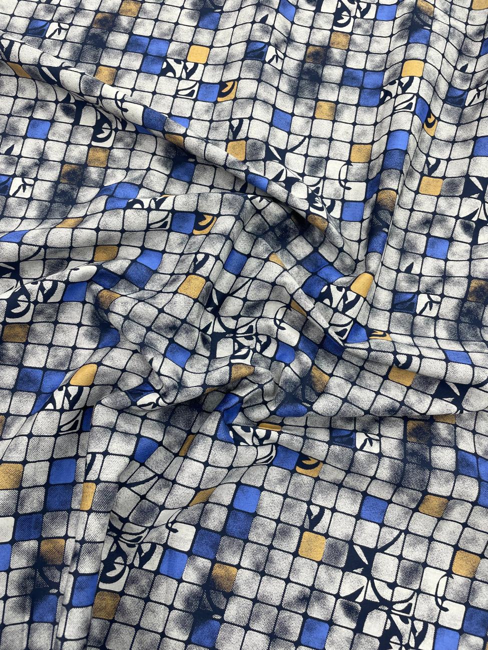 Brunello Ferragamo Abstract Print Fabric for Men's Shirt