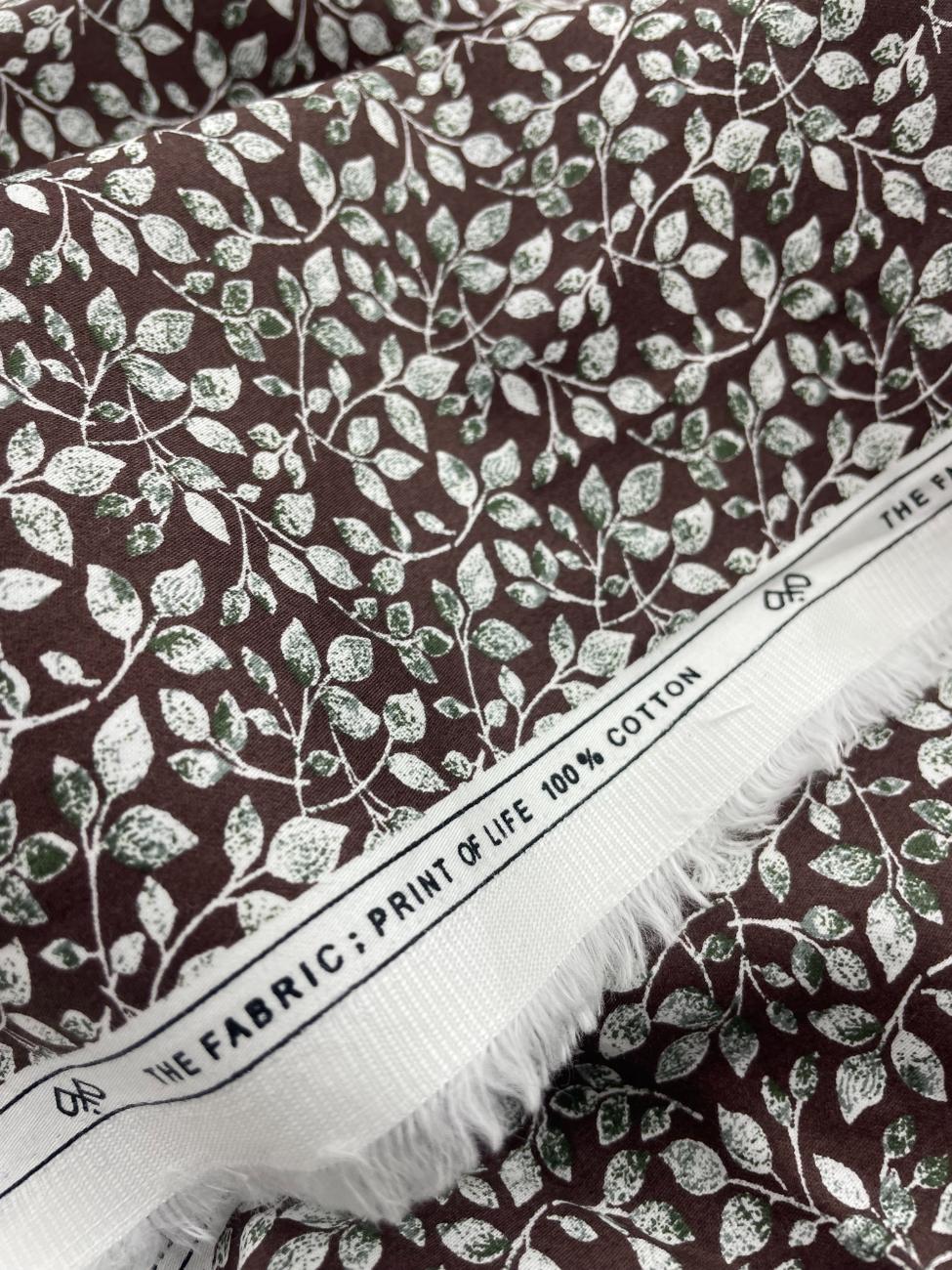 Floral Print Giza Cotton Fabric for Men's Shirt