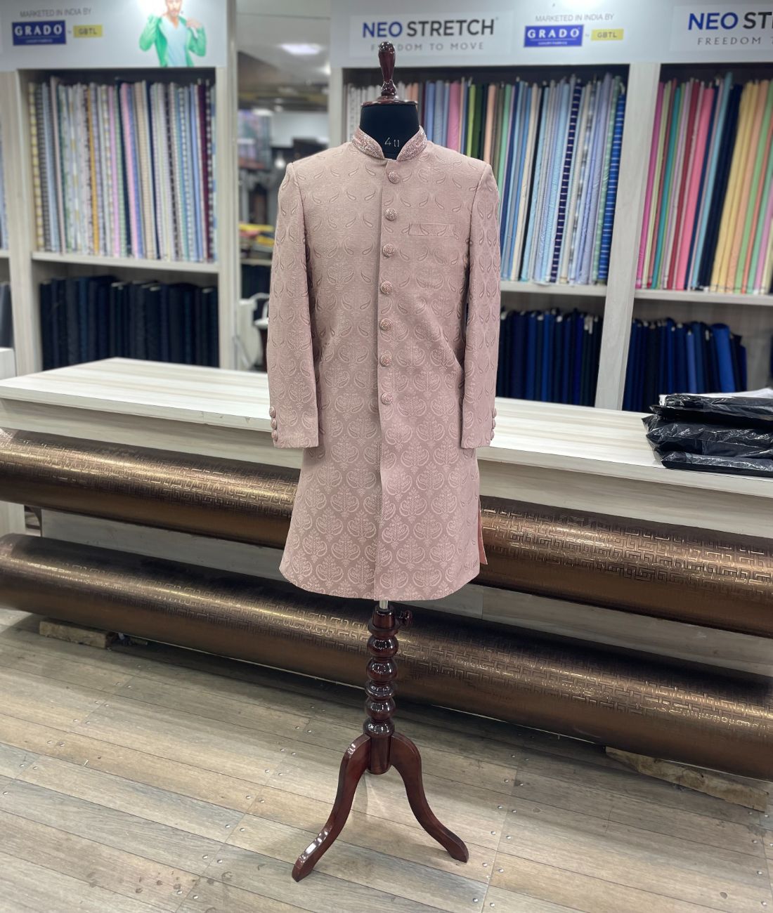 Lavender Royal Sherwani Set for Wedding