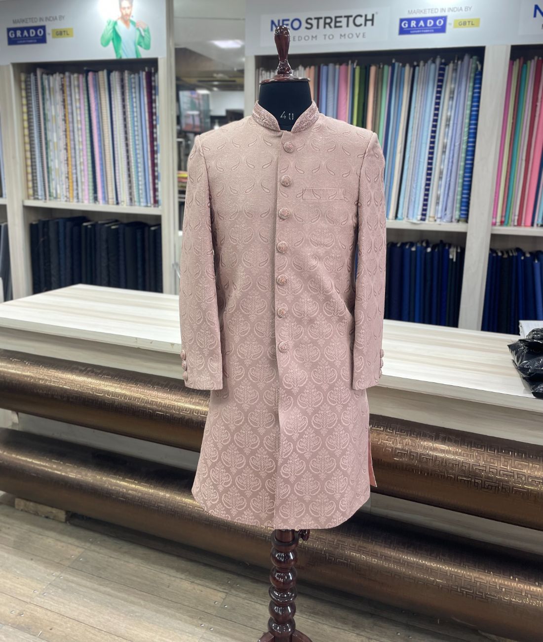 Lavender Royal Sherwani Set for Wedding