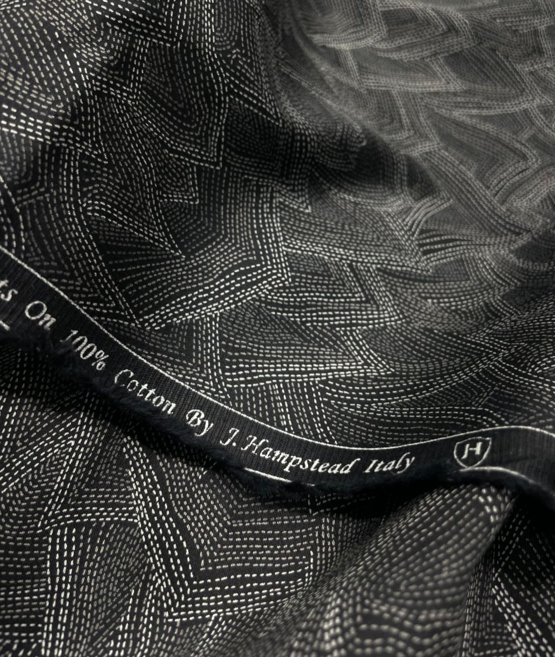 J.Hampstead Printed Luxury Giza Cotton Fabric for Men's Shirt