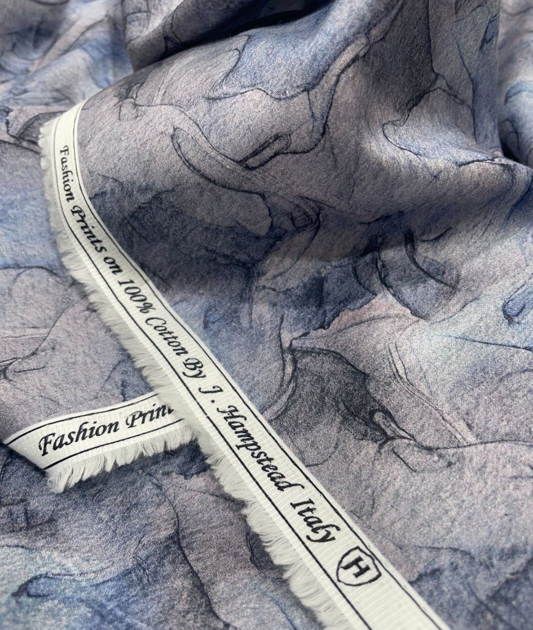 J.Hampstead Very Unique Print Italian Giza Cotton Fabric