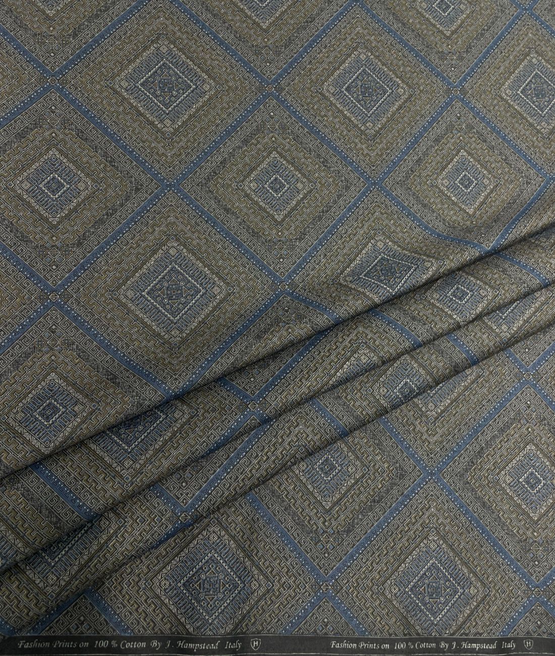 J.Hampstead Printed Luxury Giza Cotton 2 Ply Fabric for Shirt