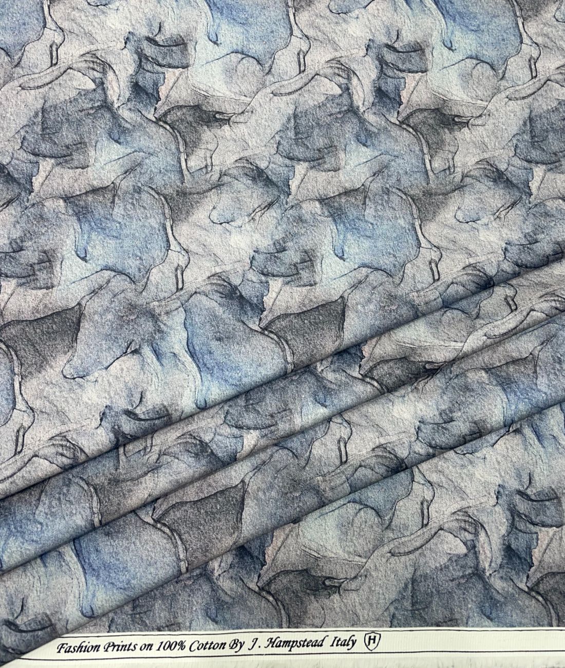 J.Hampstead Very Unique Print Italian Giza Cotton Fabric