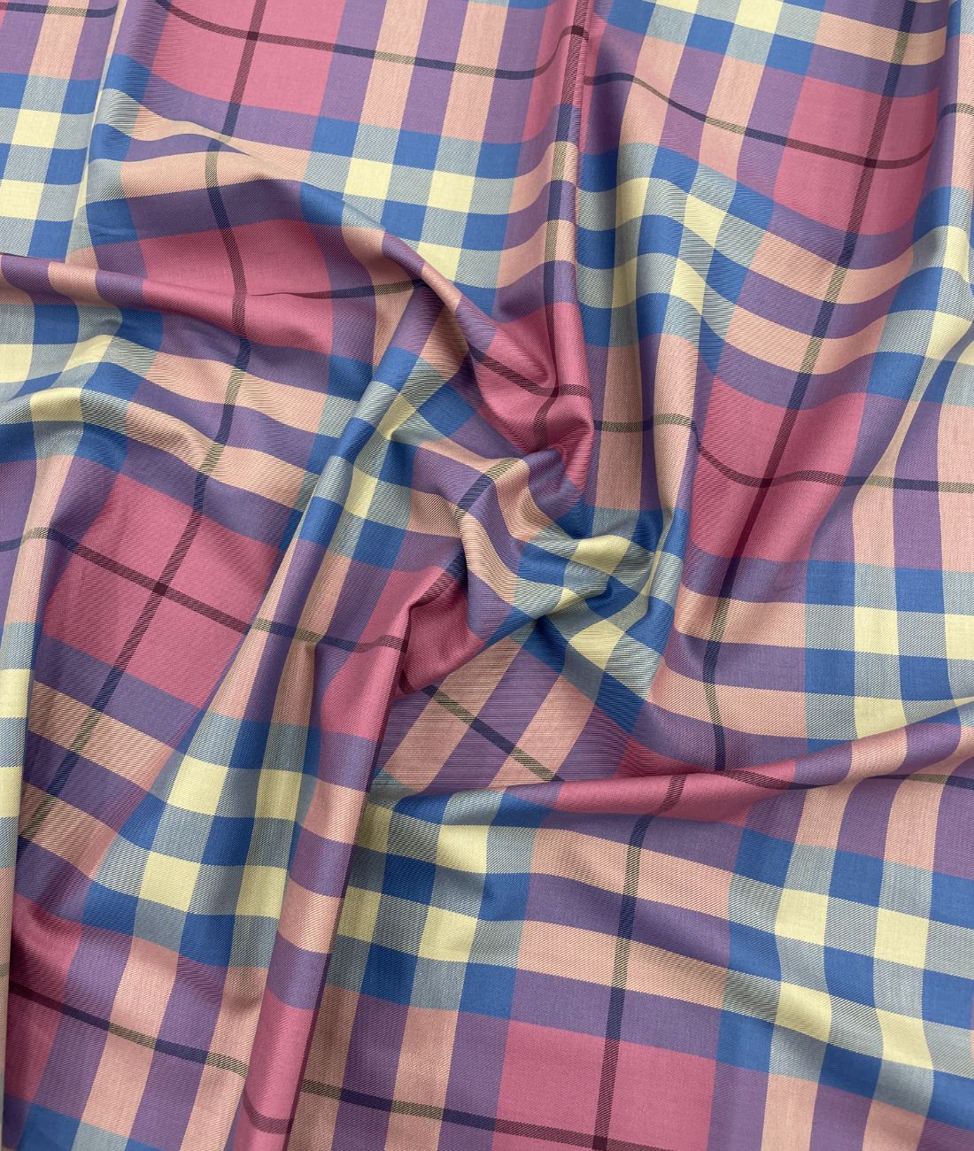 J.Hampstead Checks Luxe Edition Giza Cotton Fabric