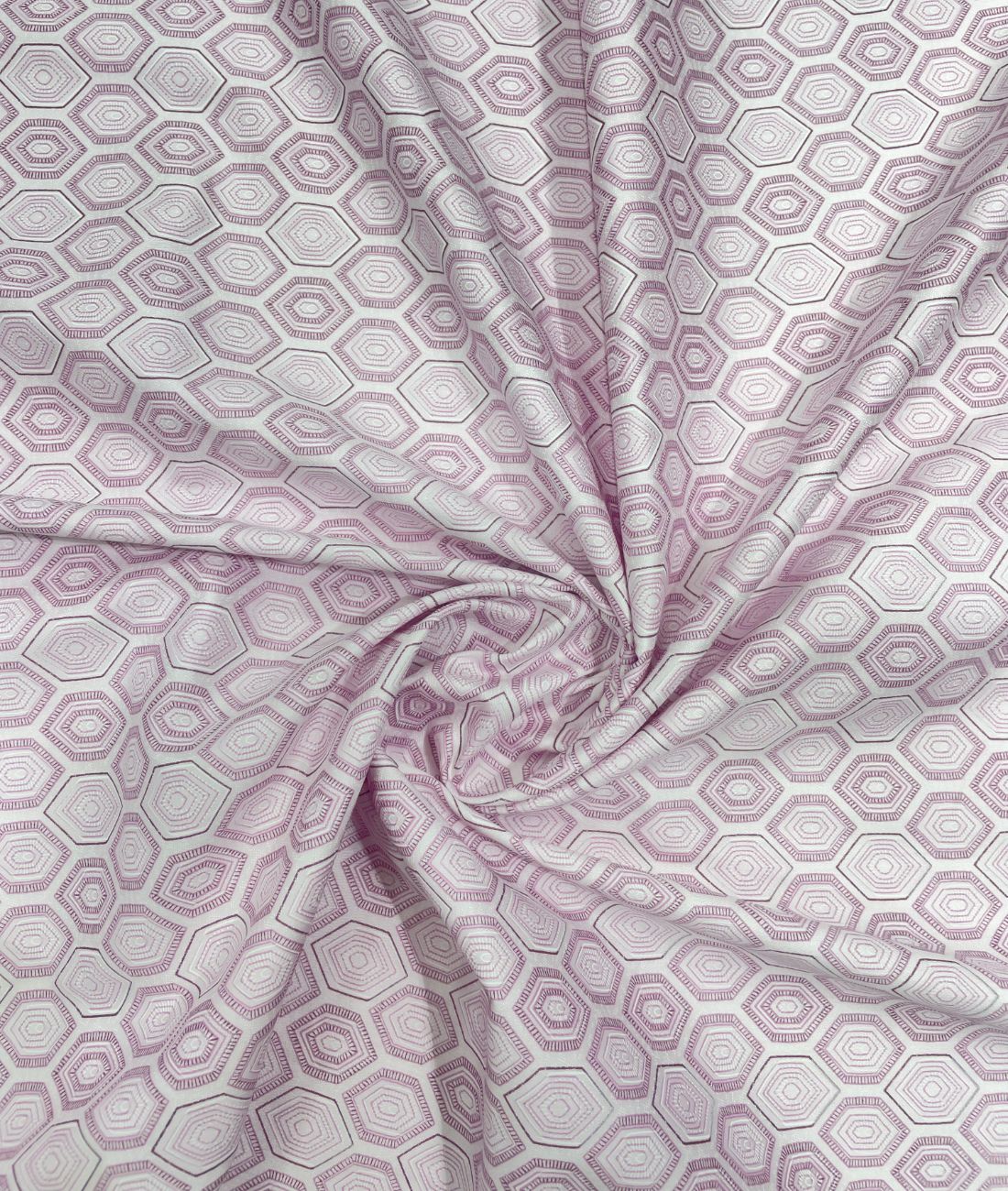 Birla Century Lavender Abstract Printed Luxury 2Ply Giza Cotton Fabric for Men's Shirt