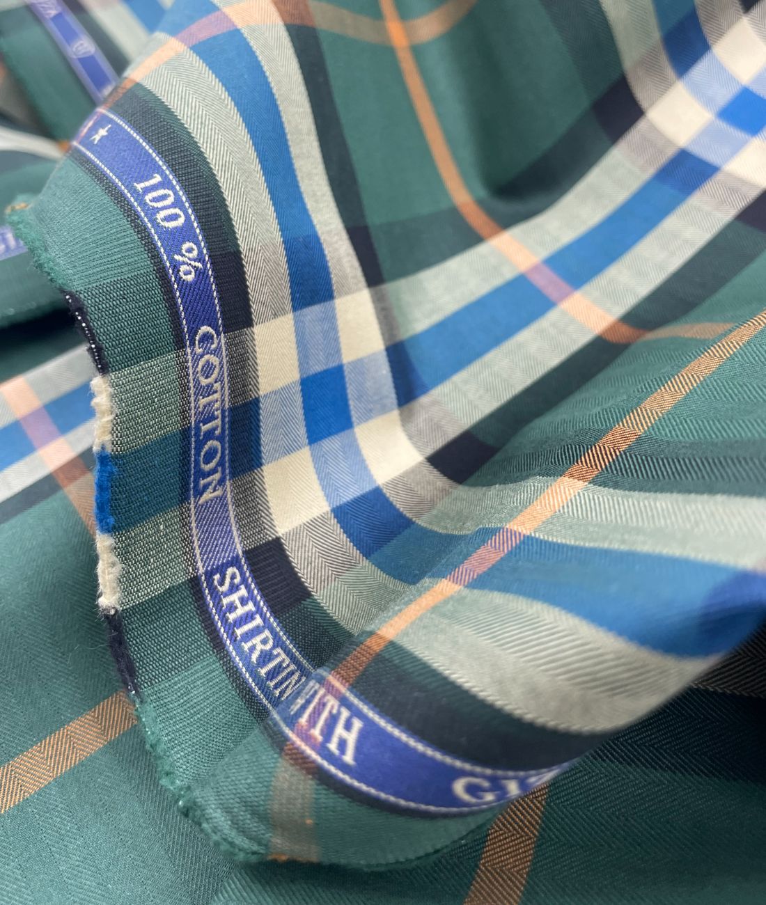 J.Hampstead Checks Luxe Edition Giza Cotton Fabric