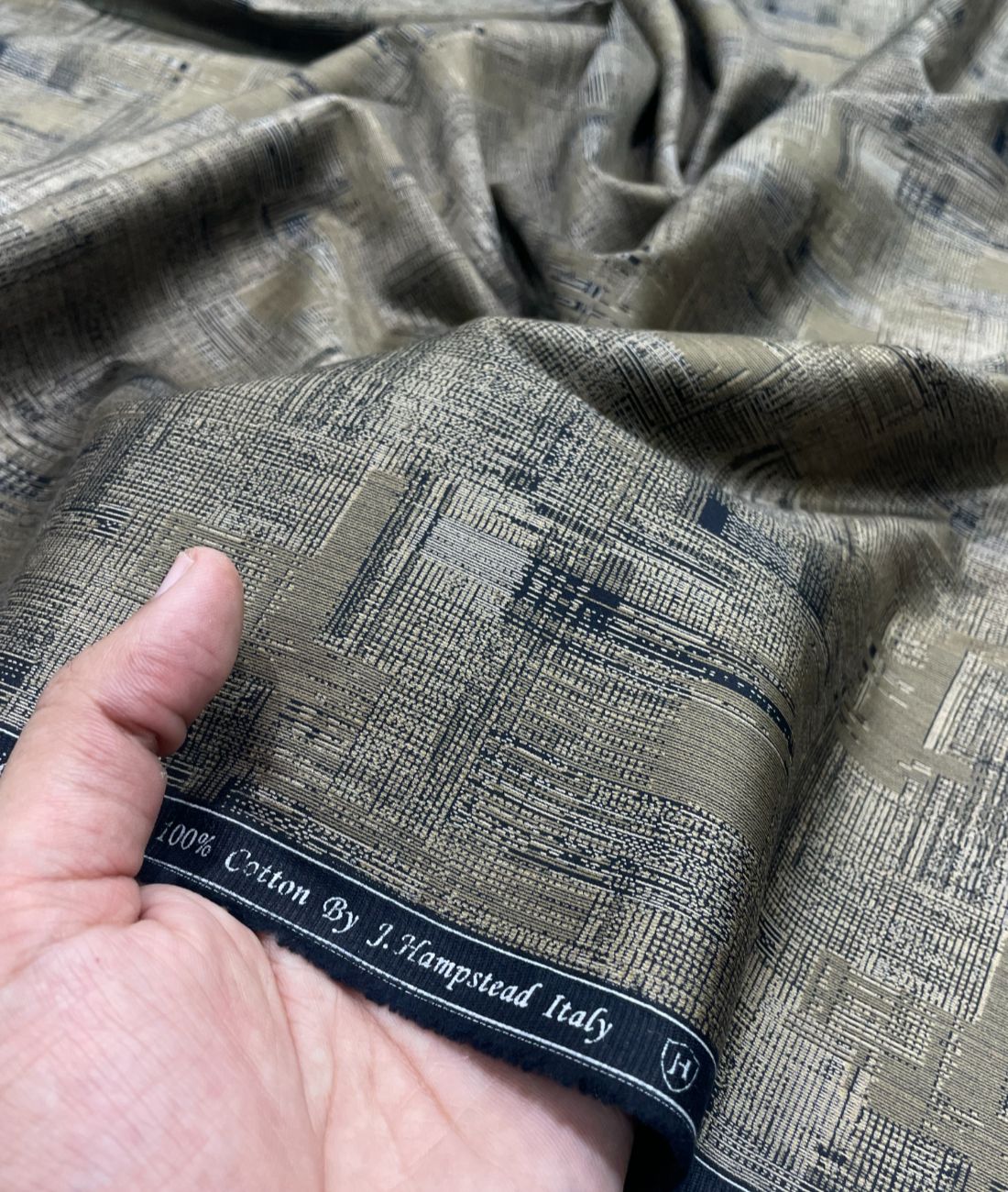 J.Hampstead Printed Luxury Giza Cotton Shirt Fabric