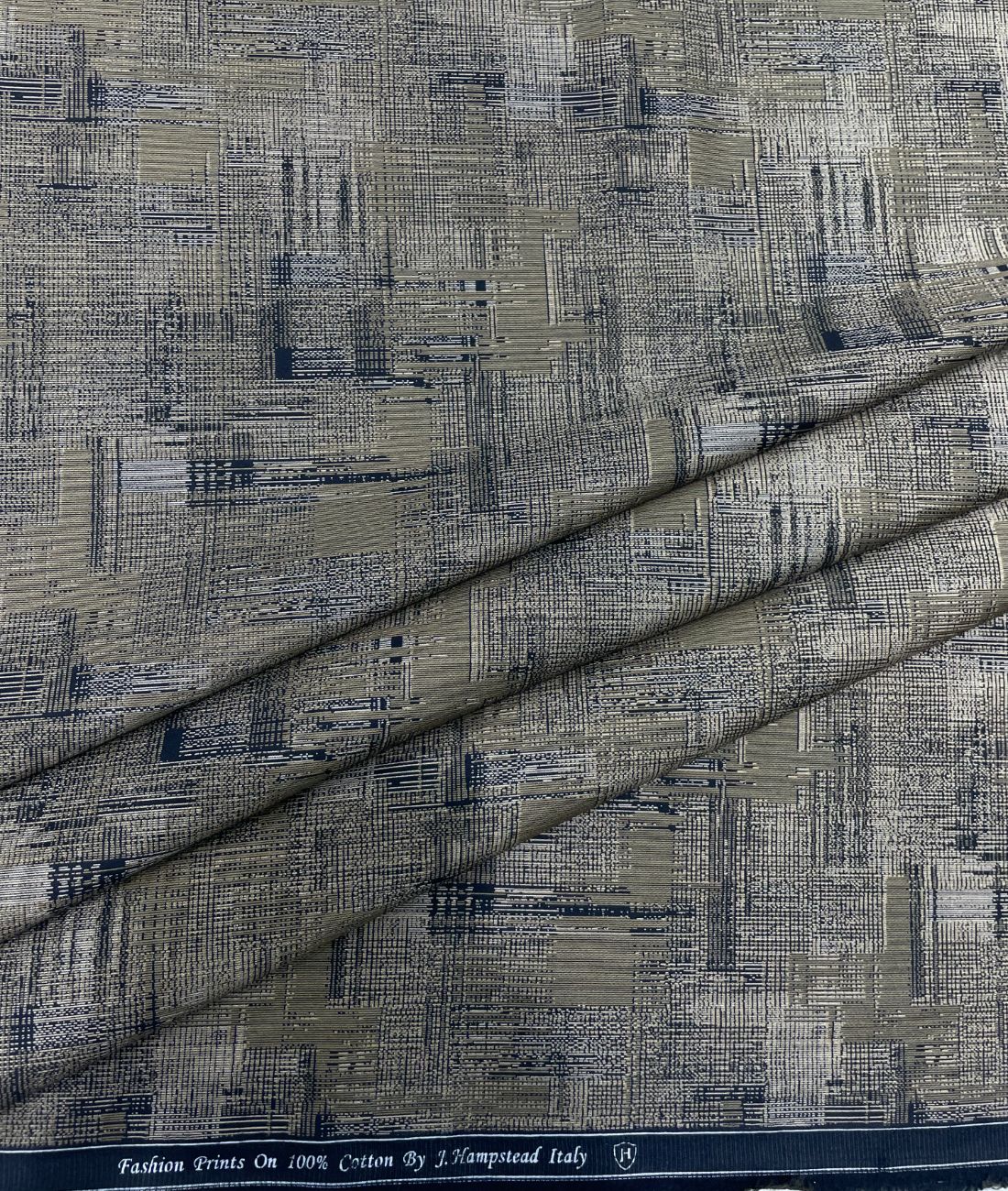 J.Hampstead Printed Luxury Giza Cotton Shirt Fabric