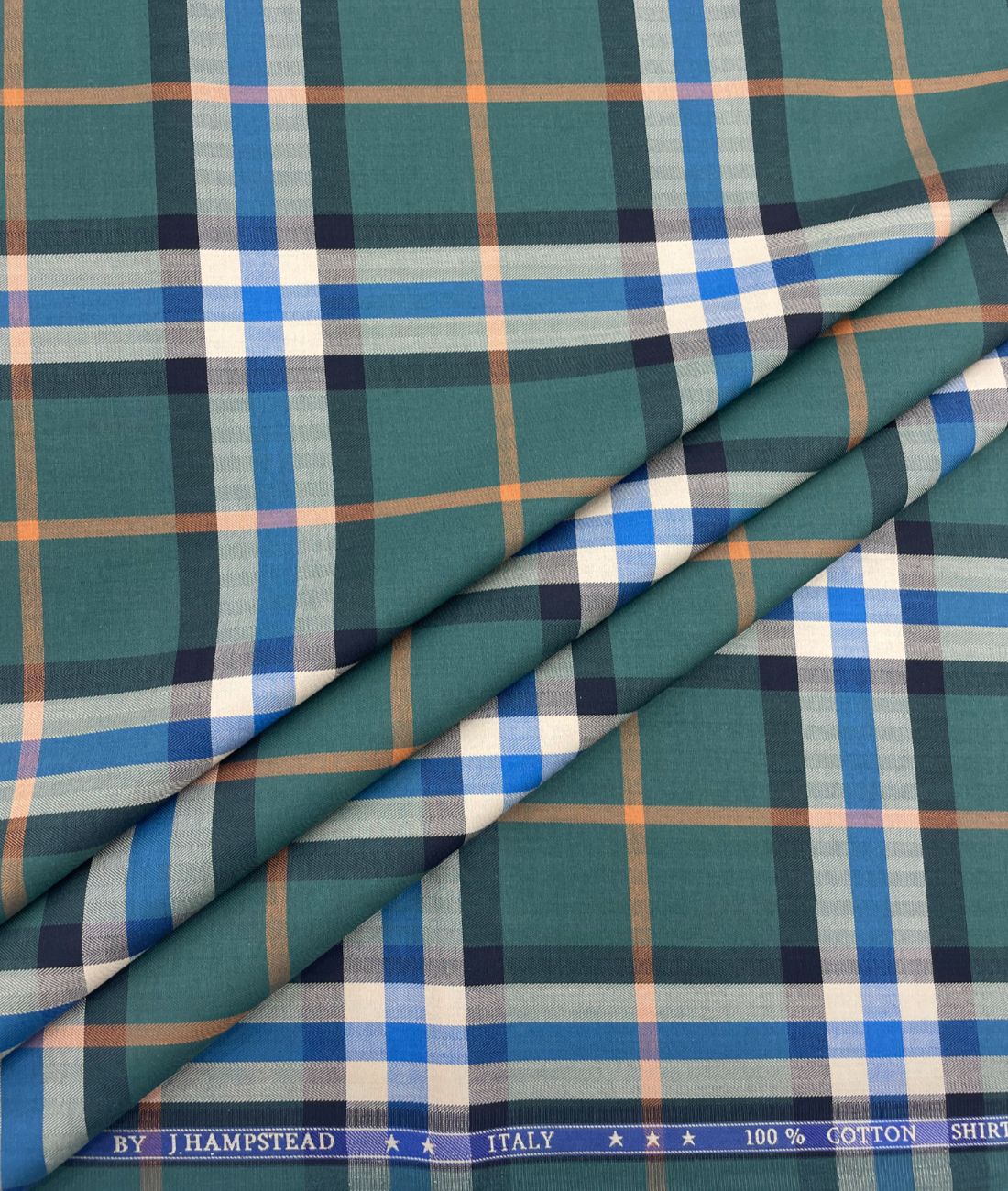 J.Hampstead Checks Luxe Edition Giza Cotton Fabric