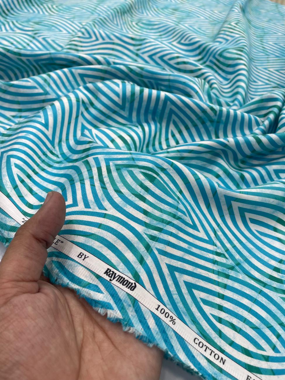 Raymond Ultra Luxury Designer Giza Cotton Fabric for Men's Shirt