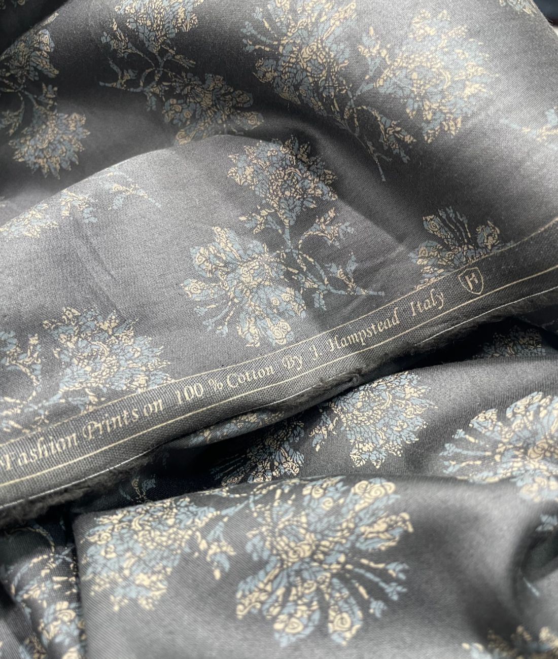 J.Hampstead Luxury 2 Ply Cotton Floral Printed Fabric for Men's Shirt