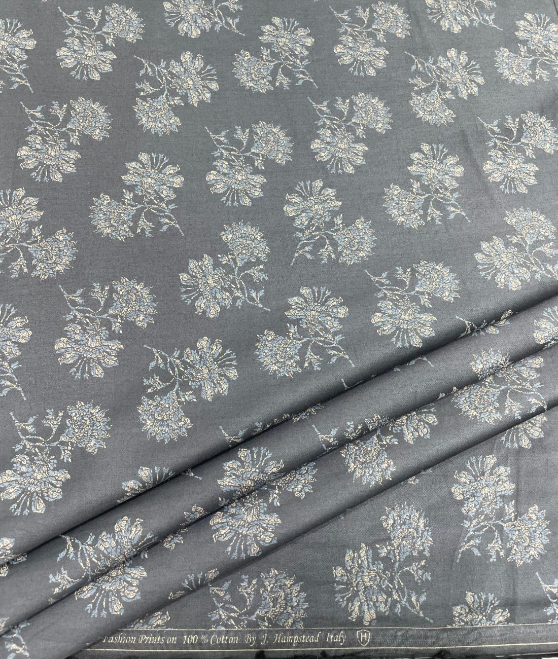 J.Hampstead Luxury 2 Ply Cotton Floral Printed Fabric for Men's Shirt