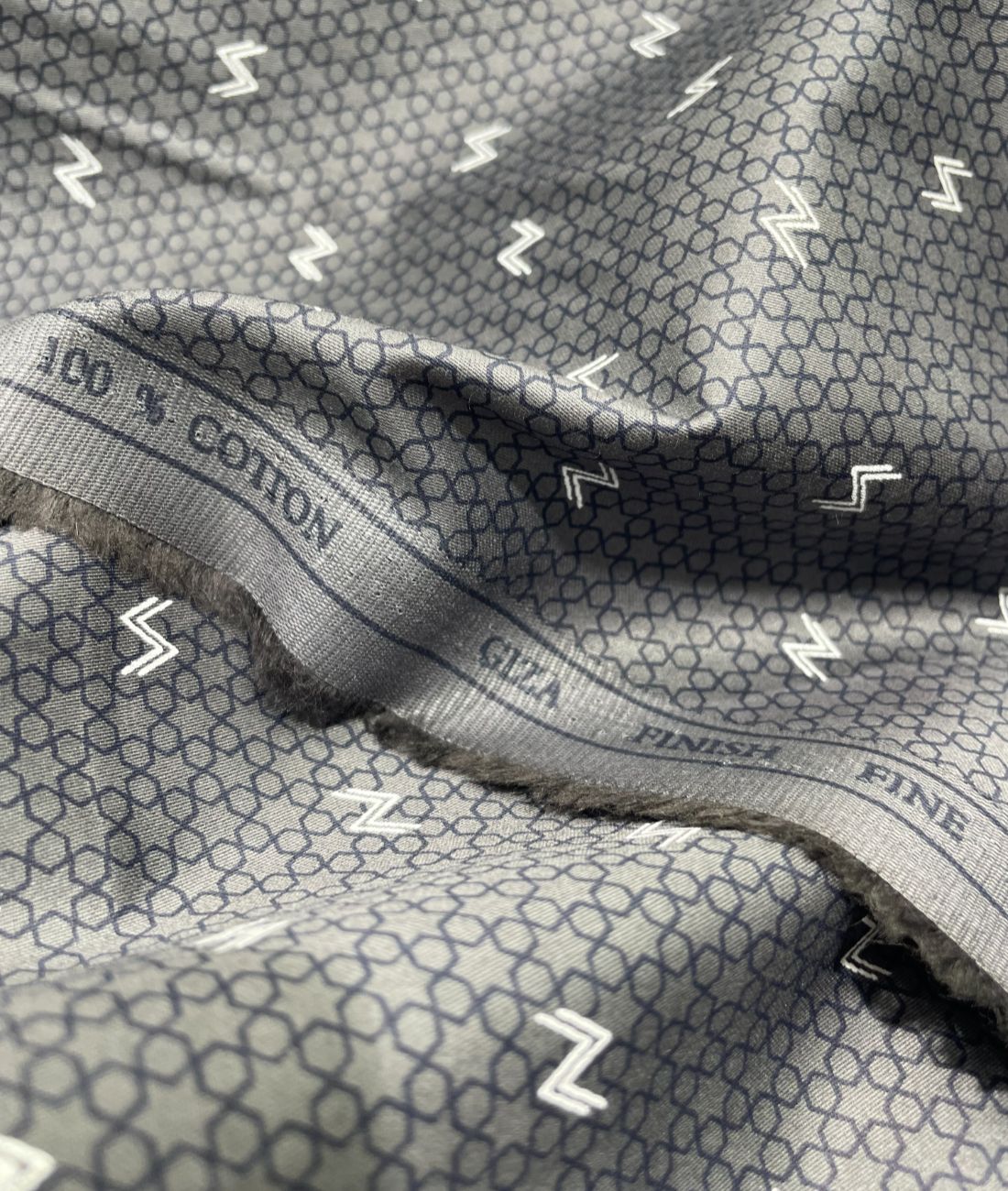 Birla Century Abstarct Printed Luxury Giza Cotton Fabric for Men's Shirt