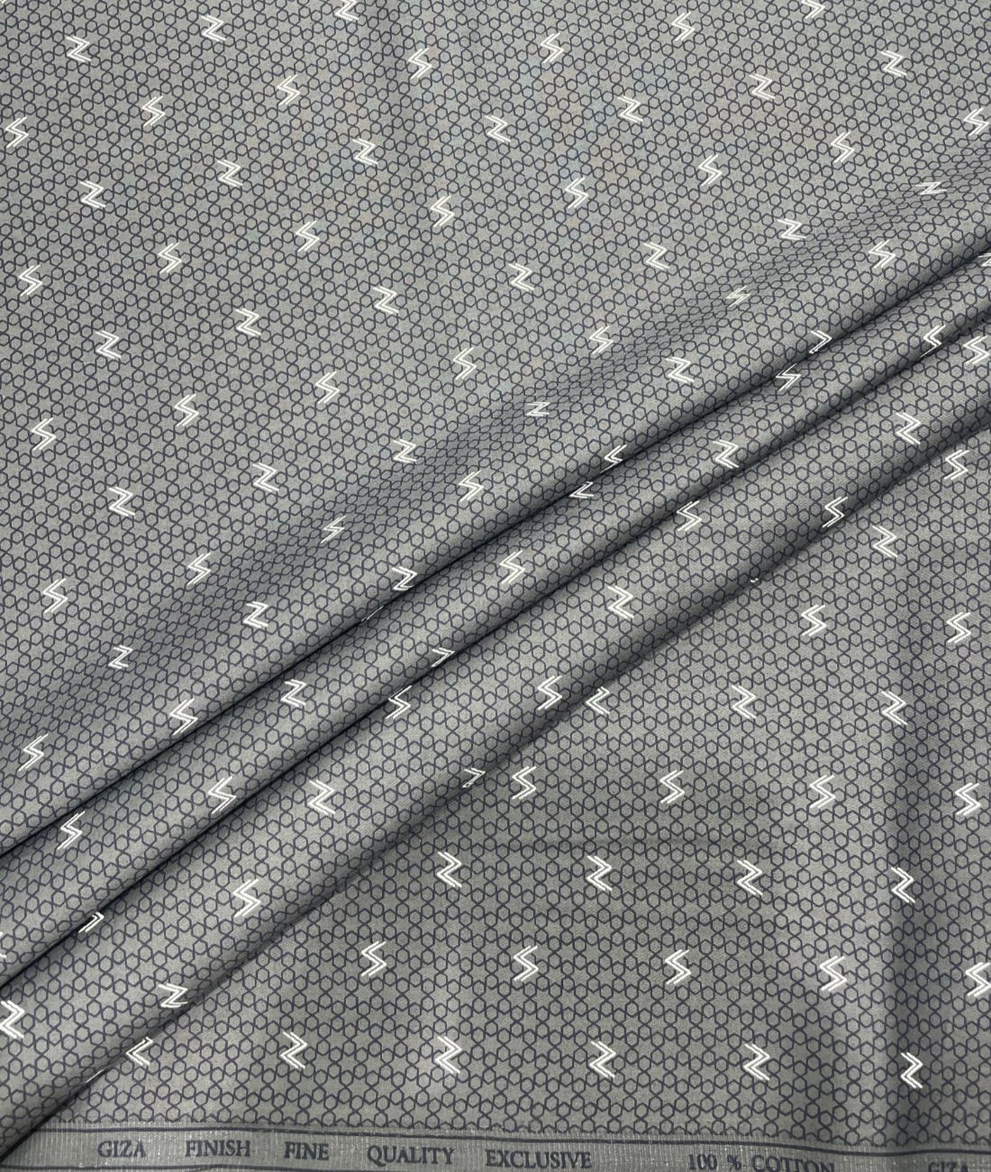 Birla Century Abstarct Printed Luxury Giza Cotton Fabric for Men's Shirt