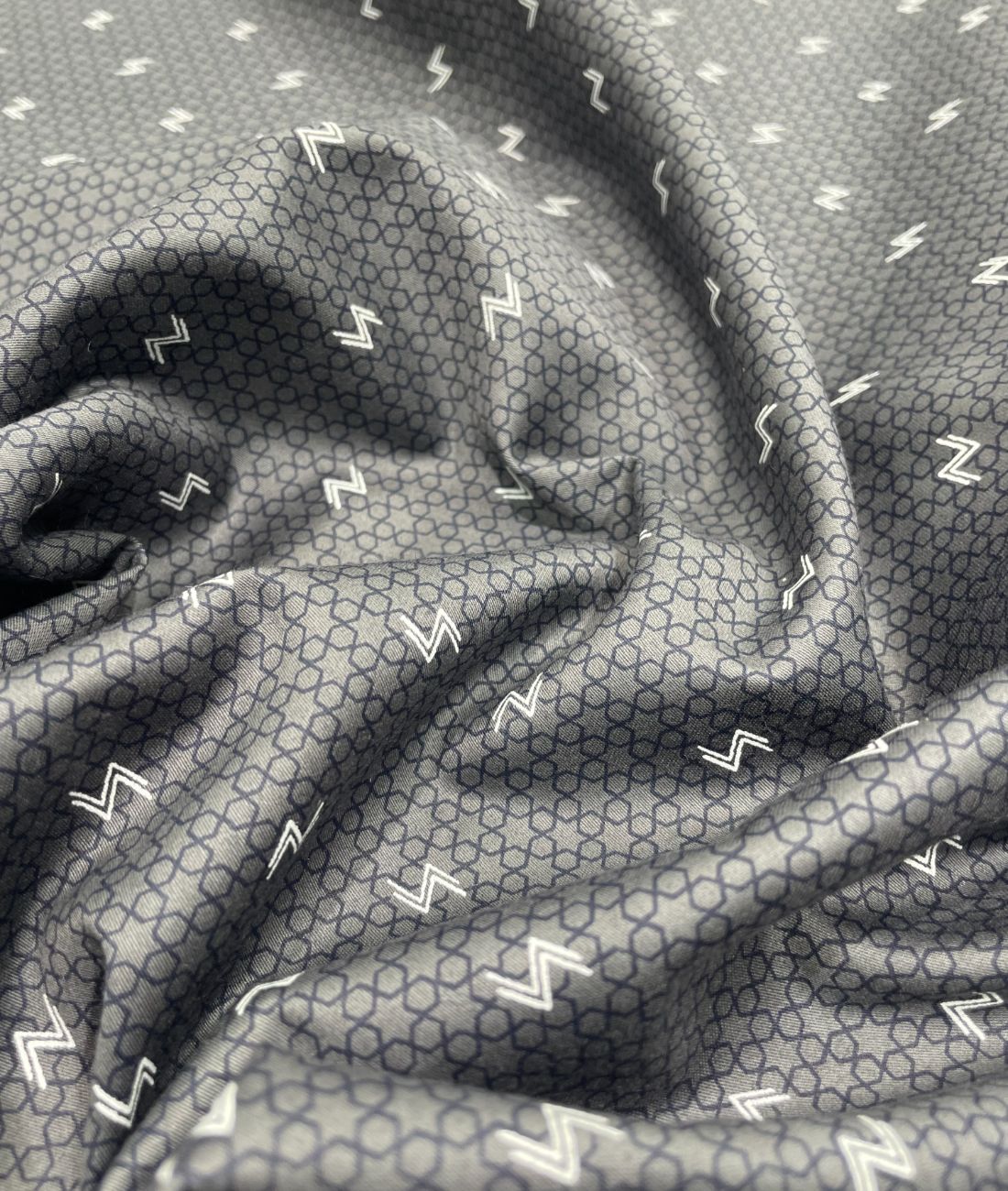 Birla Century Abstarct Printed Luxury Giza Cotton Fabric for Men's Shirt