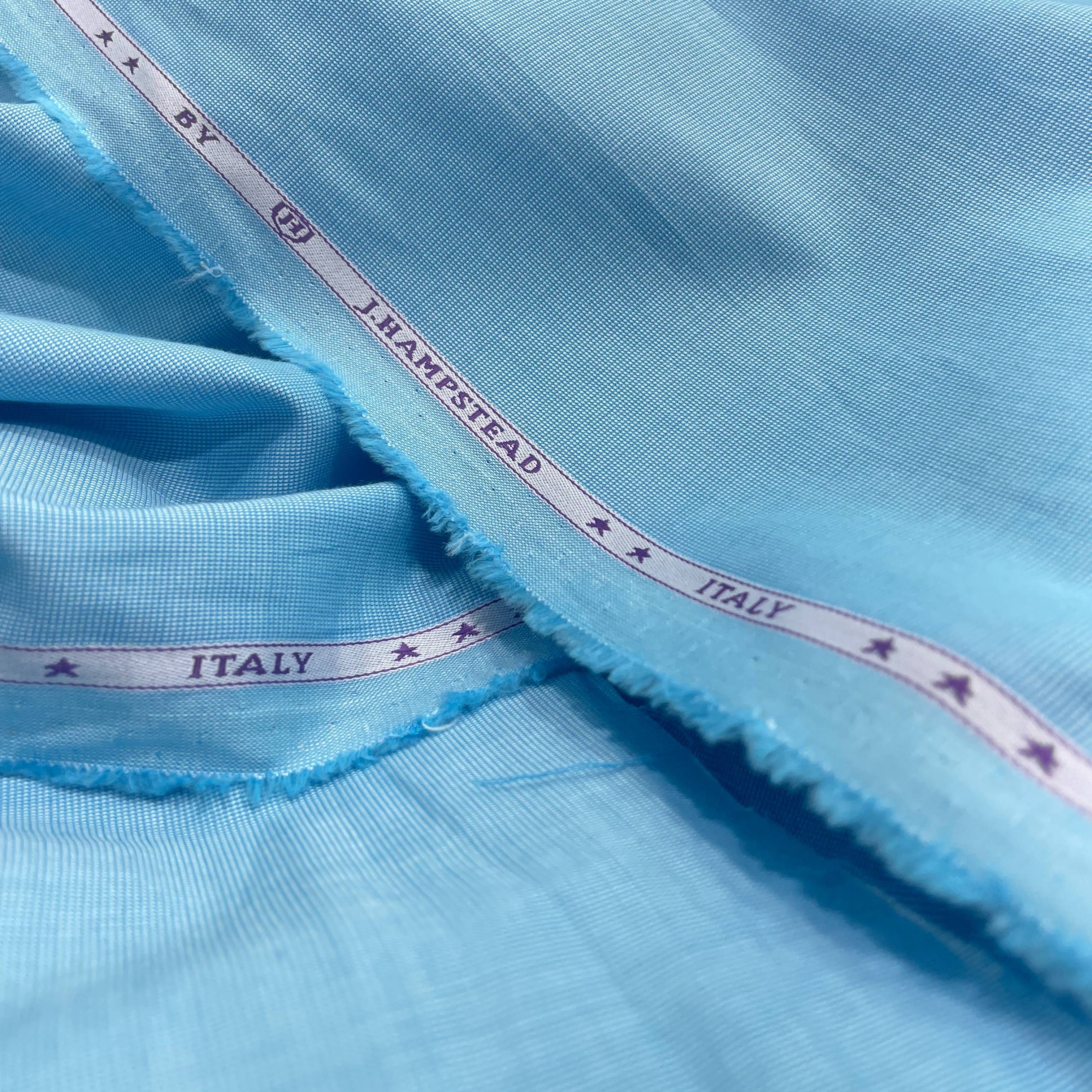 J.Hampstead Luxury Giza Cotton Fabric Blue Koi Colour