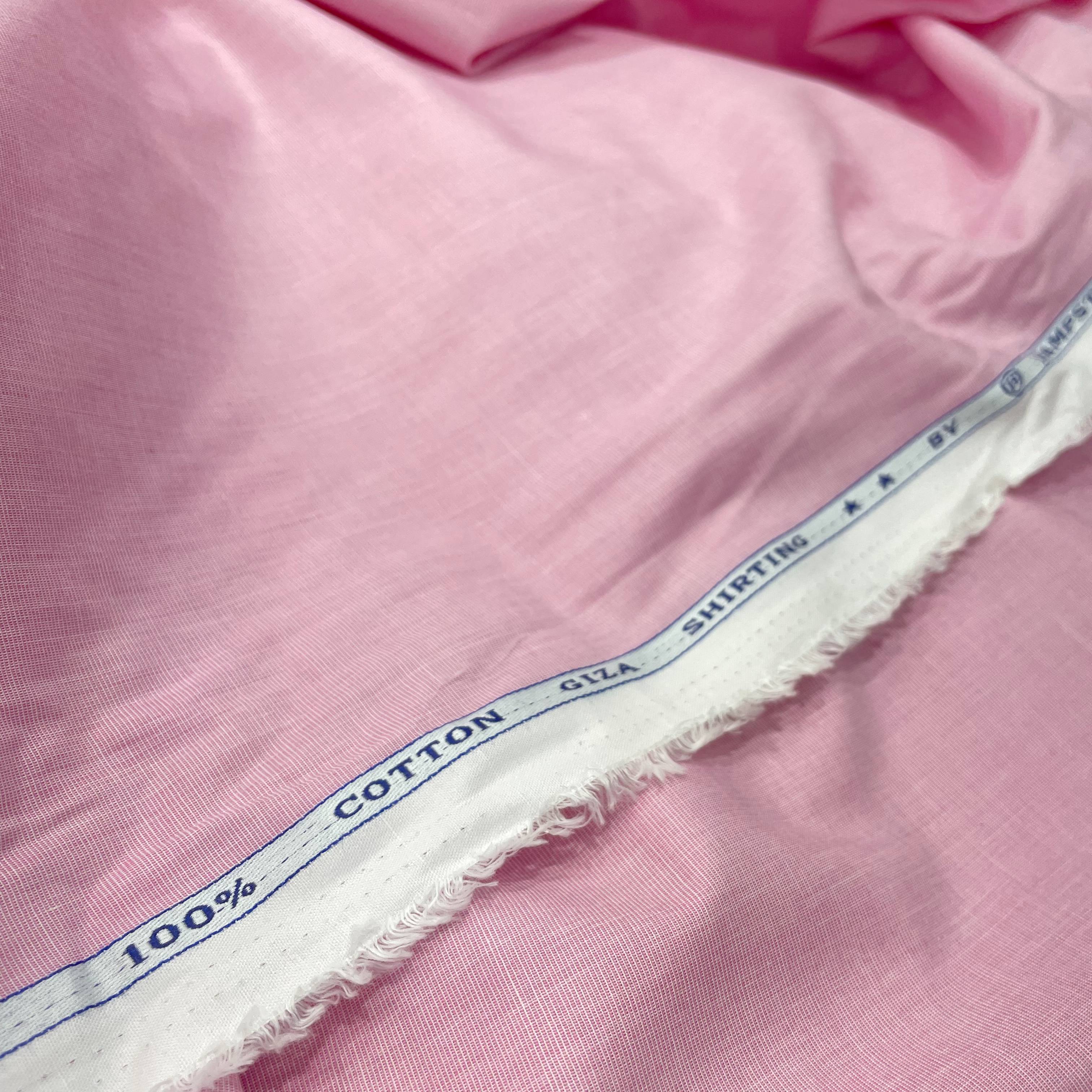 J.Hampstead Luxury Giza Cotton Baby Pink Men's Fabric