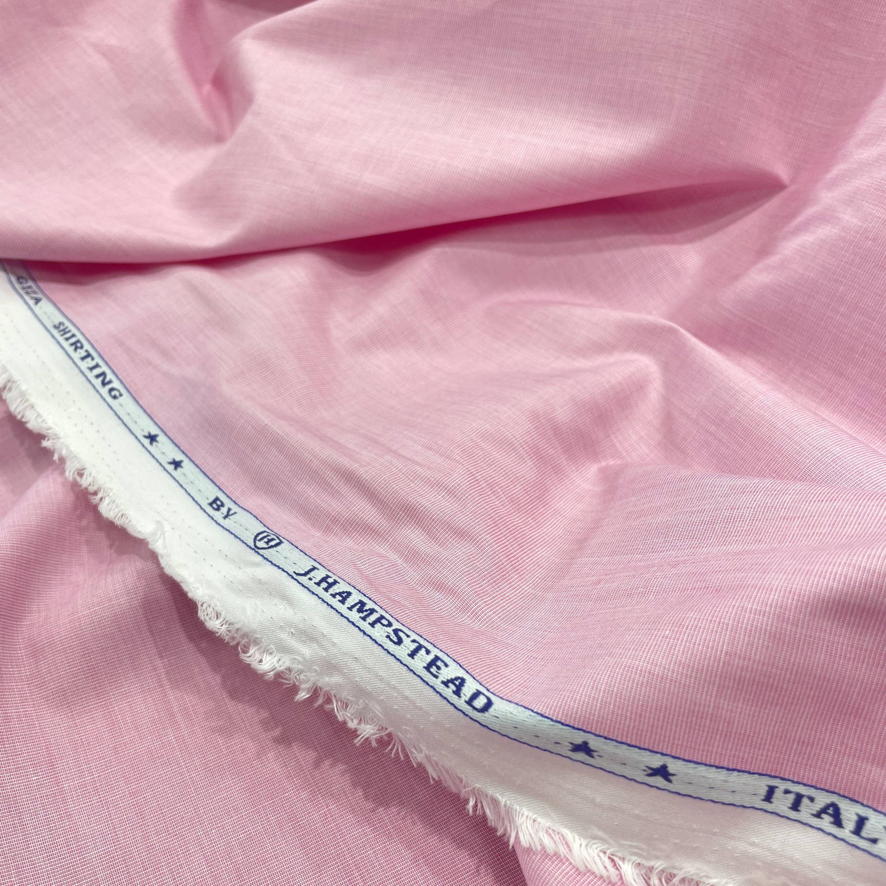 J.Hampstead Luxury Giza Cotton Baby Pink Men's Fabric