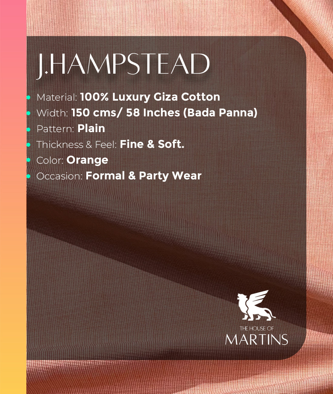 J.Hampstead Luxury Giza Cotton Fabric