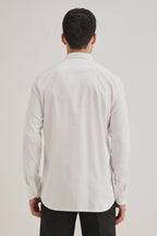 Wasp Hand Embroidered Designer Shirt -White