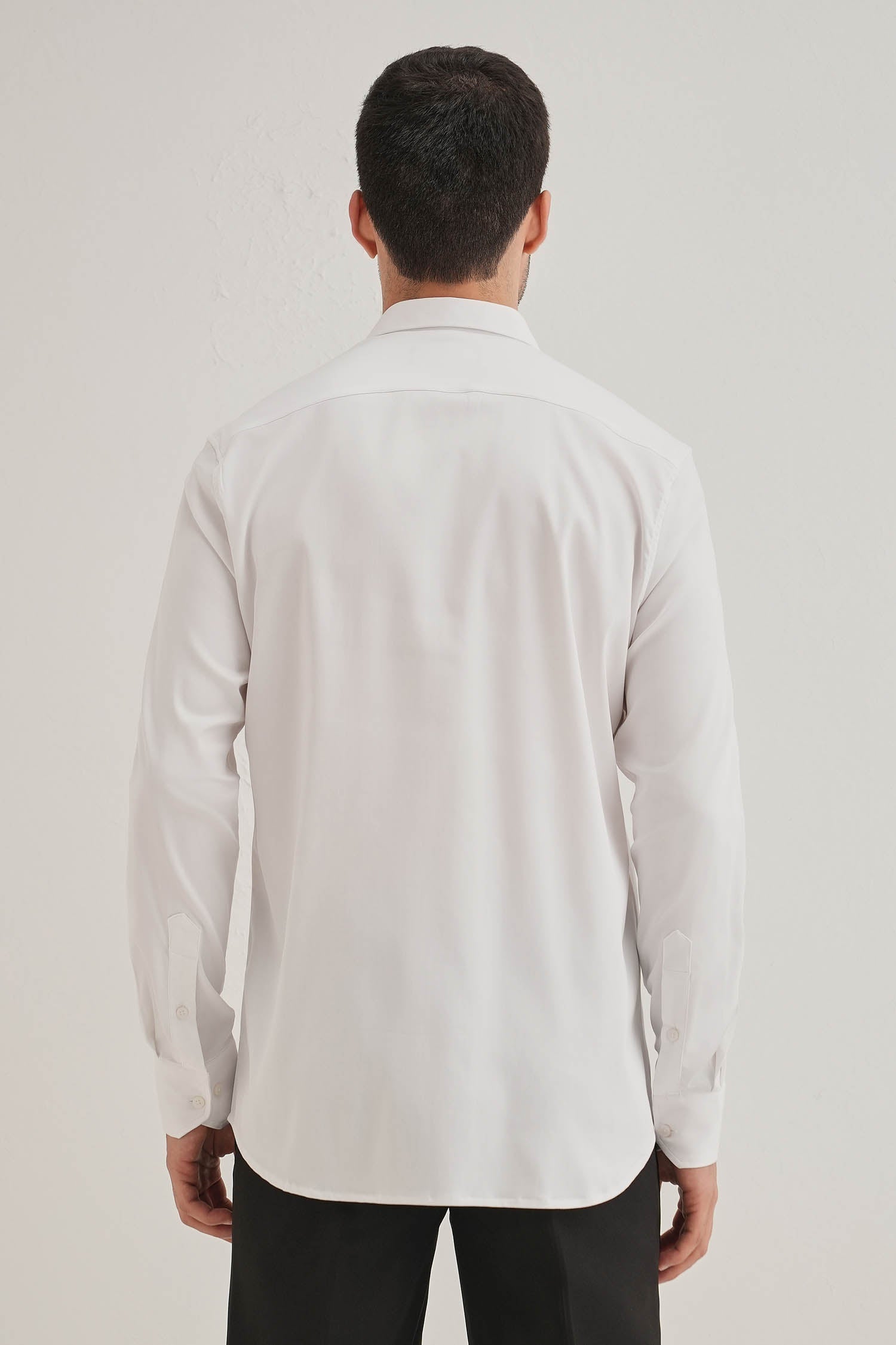 Wasp Hand Embroidered Designer Shirt -White