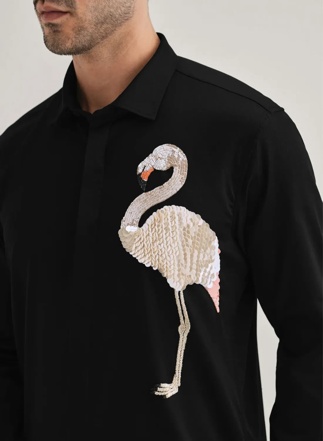 Designer Hand Embroidered Shirt Club Wear