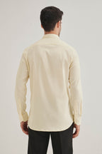 Bobcat - Hand Embroidered Designer Shirt - Ivory