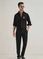 Heart Hand Embroidered Club Wear Shirt