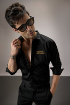 Komal Kothari Hand Embroidered Designer Shirt - Black