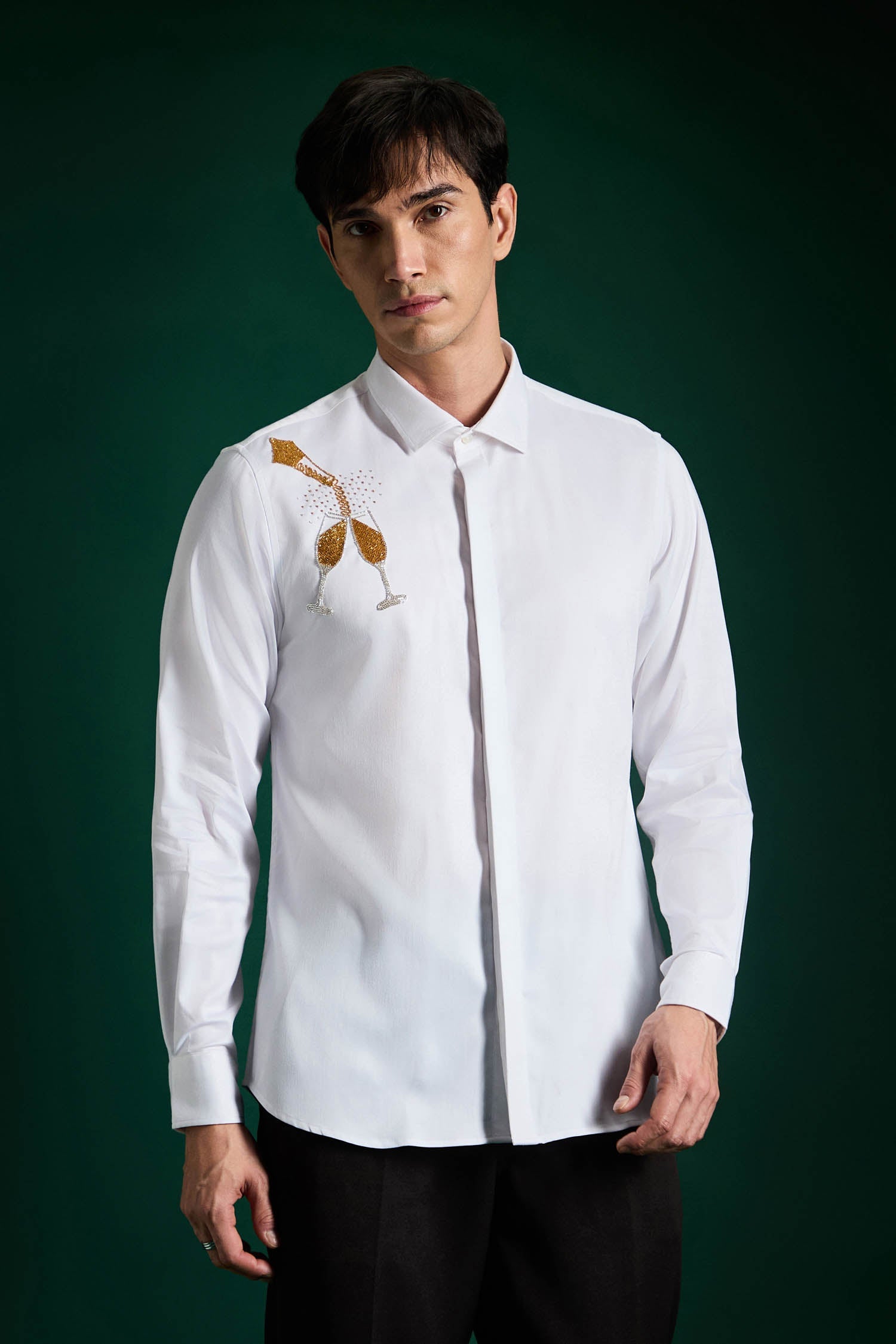 The Champagne Shirt - White