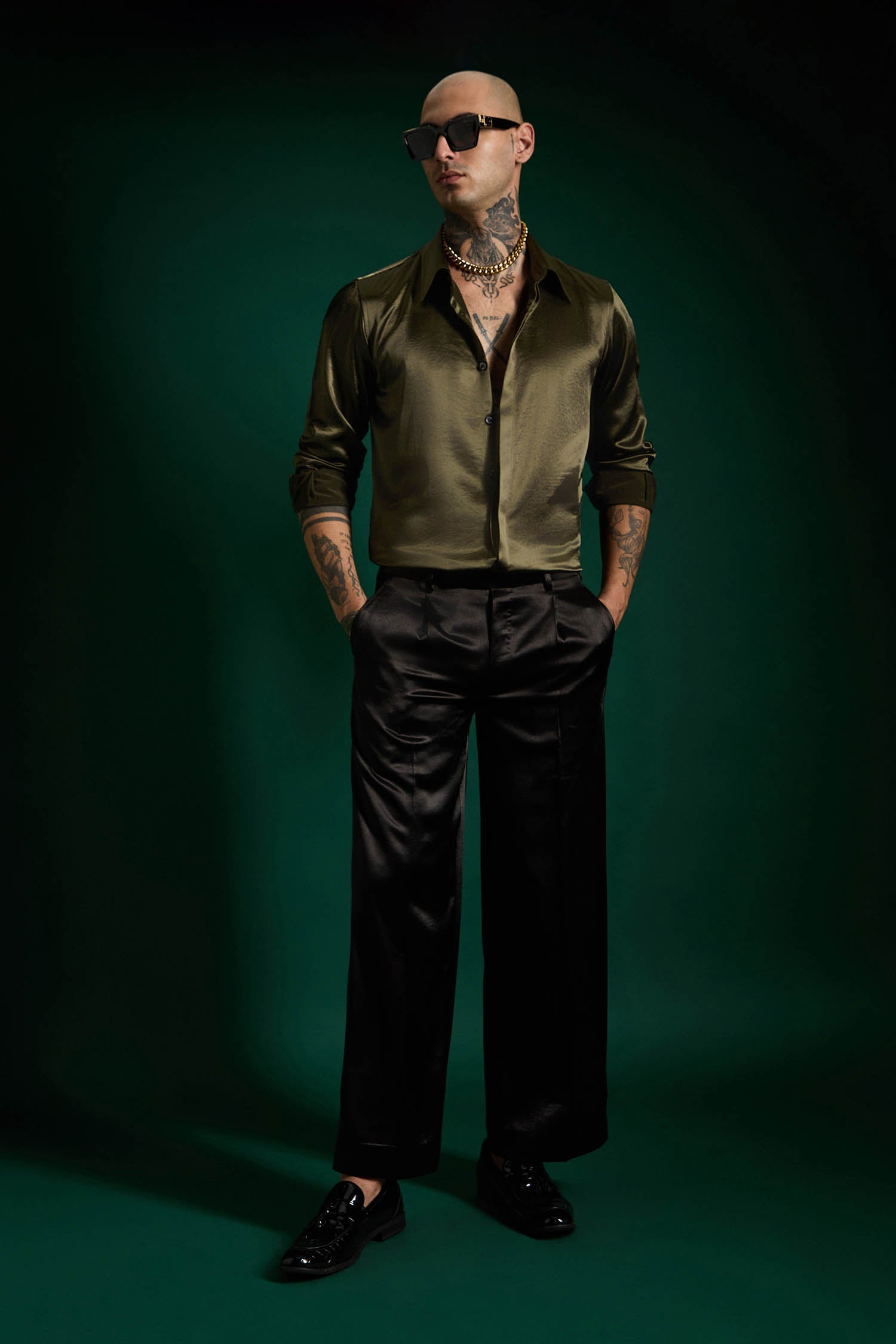 Olive Green - Designer Shirt