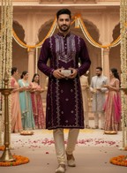 Real Mirror Work Heavy Kurta for Royal Wedding