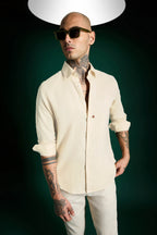 Spade Irish Linen Shirt - Ivory