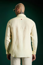 Heart Irish Linen Shirt - Mellow Yellow