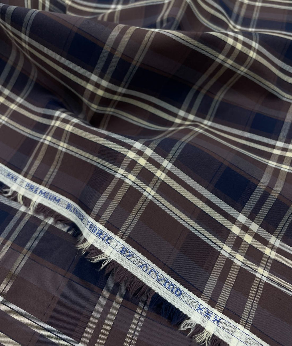 Arvind Formal Checkered Premium Fabric for Mens Shirt