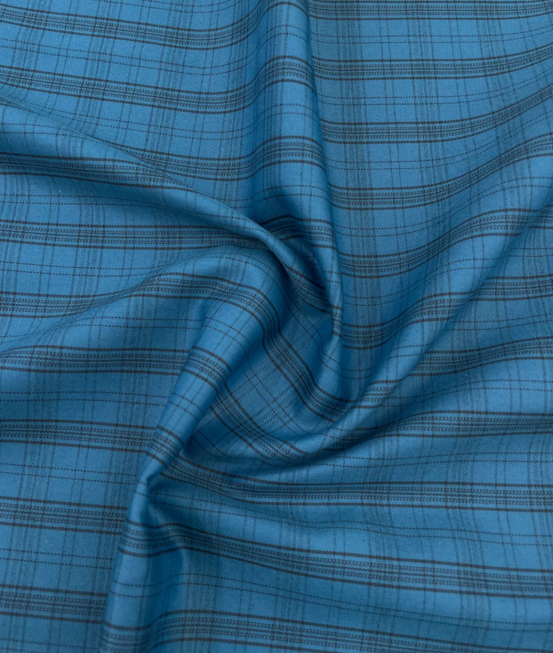 Arvind Peacock Checkered Premium Fabric for Mens Shirt