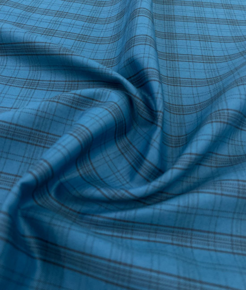 Arvind Peacock Checkered Premium Fabric for Mens Shirt