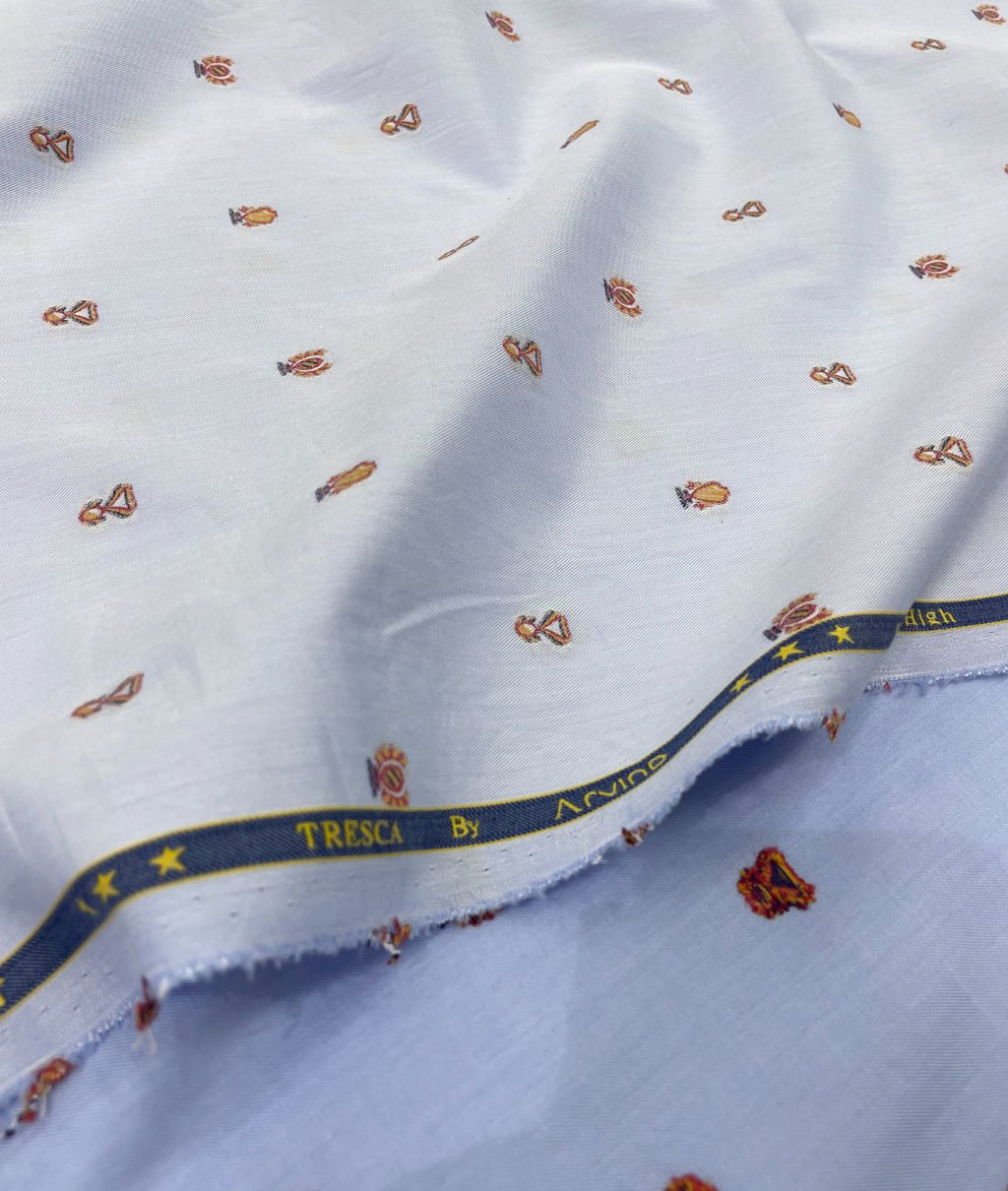 Arvind Tresca Jacquard Giza Cotton Premium Fabric for Mens Shirt