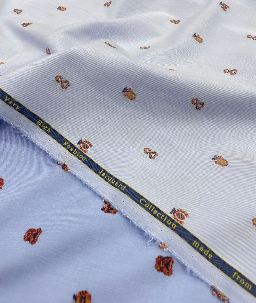 Arvind Tresca Jacquard Giza Cotton Premium Fabric for Mens Shirt
